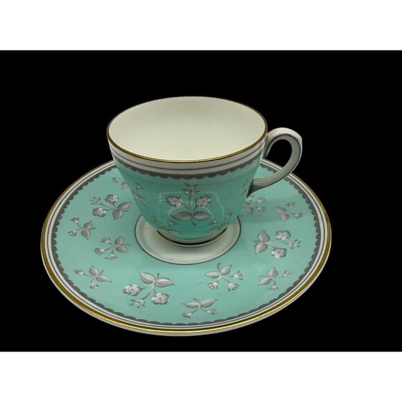 Wedgewood Bone China Pimpernel Pattern Cup And Saucer Set Vintage Dinnerware - Picture 2 of 16
